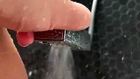 Hot aesthetic stepsis masturbates in sunny shower, teen 18+ amateur from Los Angeles