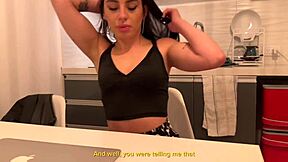 Almendra Gala bends over for hard sex and blowjob