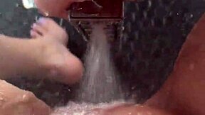 Hot aesthetic stepsis masturbates in sunny shower, teen 18+ amateur from Los Angeles