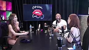 i'm chatting dirty with tati weg on sensualcast, feeling sensual in lingerie before assfucking