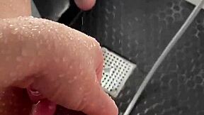 Hot aesthetic stepsis masturbates in sunny shower, teen 18+ amateur from Los Angeles