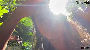 I got cum on my face in a public locker room. Then did a cumwalk by the waterfall.