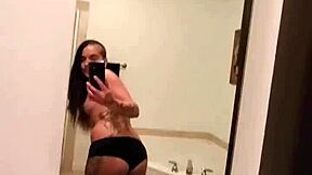 belle petite masturbates her sexy pussy like a real doll