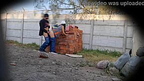 caught on camera, this latina flashing her ass and pussy at work outdoors