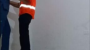 did the cleaning guy get seduced by the nurse and fuck her hard with condom in the office hallways?