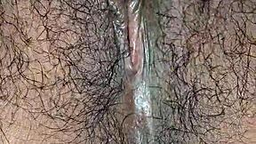 Desi Babe Shows Off Hairy Tight Pussy in Close-Up