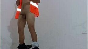 did the cleaning guy get seduced by the nurse and fuck her hard with condom in the office hallways?