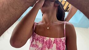 novinha lets big cock finish inside her juicy pussy. wild stuff!