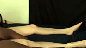 Young girl tests big toy in hospital with doctor