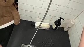 Young 18+ Saudi Girl Masturbates Tight Pussy in Shower