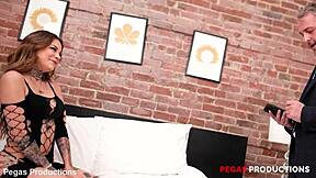 pegas productions - la belle sky fox gets dominated by julian august in lingerie