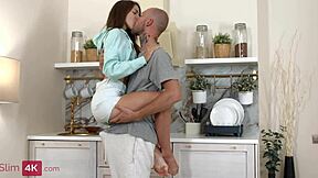 Skinny Teen Gets Hardcore Fucked In Cowgirl And Creampied