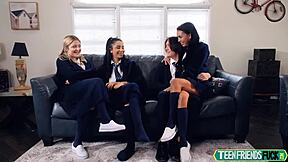 I fucked my best friend's petite blonde sister deepthroat style.