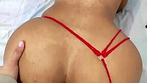 Ebony Colombian Teen Bent Over For Stepfather's Anal Assfucking In Doggystyle Position