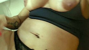 my stepmom bianca naldy, this latina milf brunette, taught me how to lick her big pussy and sucked my dick in a homemade casting