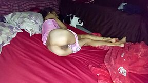My wife adores being fucked sideways by her husband in bareback anal
