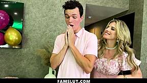 stepmom and stepsis guide stepbro into adulthood with wild help! 😜