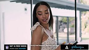 i watched busty olive glass and petite alexis tae take turns fuckin each other with strap-on, lickin and ridin