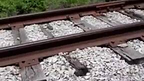 Wow, fisherman finds stripper on run and slams her hard in dirty shower!