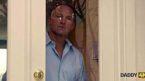 Jenny enjoys time with her handsome mature dad