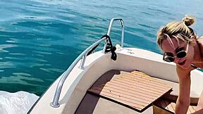 Boat Wash in Sexy Thong Swimsuit—Summer Heat On!