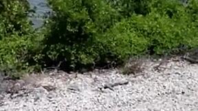 Wow, fisherman finds stripper on run and slams her hard in dirty shower!