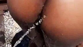 Wow, fisherman finds stripper on run and slams her hard in dirty shower!