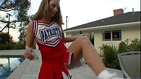 stud spyin' on hot cheerleader with monster black cock