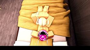 Blonde Cheerleader Brings Her Jock Boyfriend Back In Roblox