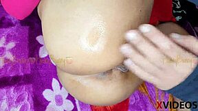 18yo Indian teen enjoys homemade POV moments.