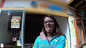 shy teen girl masturbating in public at the mall, horny and cute