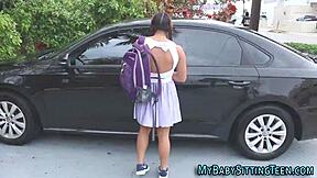 latin teen 18+ takes a messy facial after hardcore pounding 😜