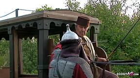 Blonde Angel Small Takes Strapon Anal in Cum Fiesta