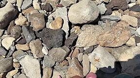 student teen runs away from school fucks with big dildo