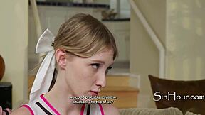 uhh, virgin cheerleader finally gives it up... so nervous!