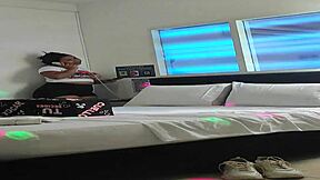 Mature whore cheats on husband with her young 18+ step-nephew for some wild rimjob action.