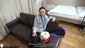 European teen masturbates publicly in mall for clothing