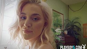 Curvy Teen Model Blake Blossom Strips Fully Nude For Playboy