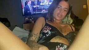 Scottish goth teen masturbates solo 😈