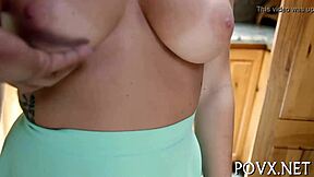 Petite Beauty Kneels for Intense Cock Action