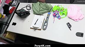 Teen 18+ Caught in Stolen Bikini by Loss Prevention Officer