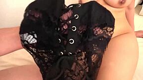 Her big tits covered in cum!