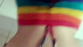 The athletic redhead with a big ass experiences her first public outdoor fuck, screaming in pleasure amidst the fitness enthusiasts.