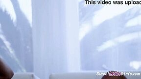 Horny blonde teen gets her pussy licked doggystyle by naughty roommate