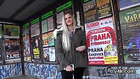 Natural Teen Gives POV Blowjob, Gets Twat Reamed