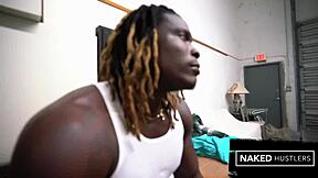 petite baddie devours three huge black cocks at once