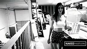 petite baddie devours three huge black cocks at once