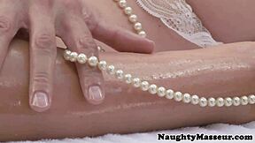 Damn! Allie Haze Craves Cock on Massage Table!