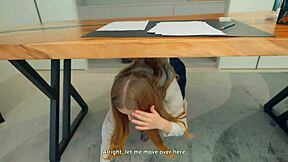 School Girl Caught on Webcam Faces Rough Principal Fuck