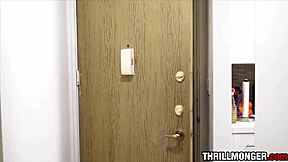 Oh she trippin, abby adams creams on that big black cock!